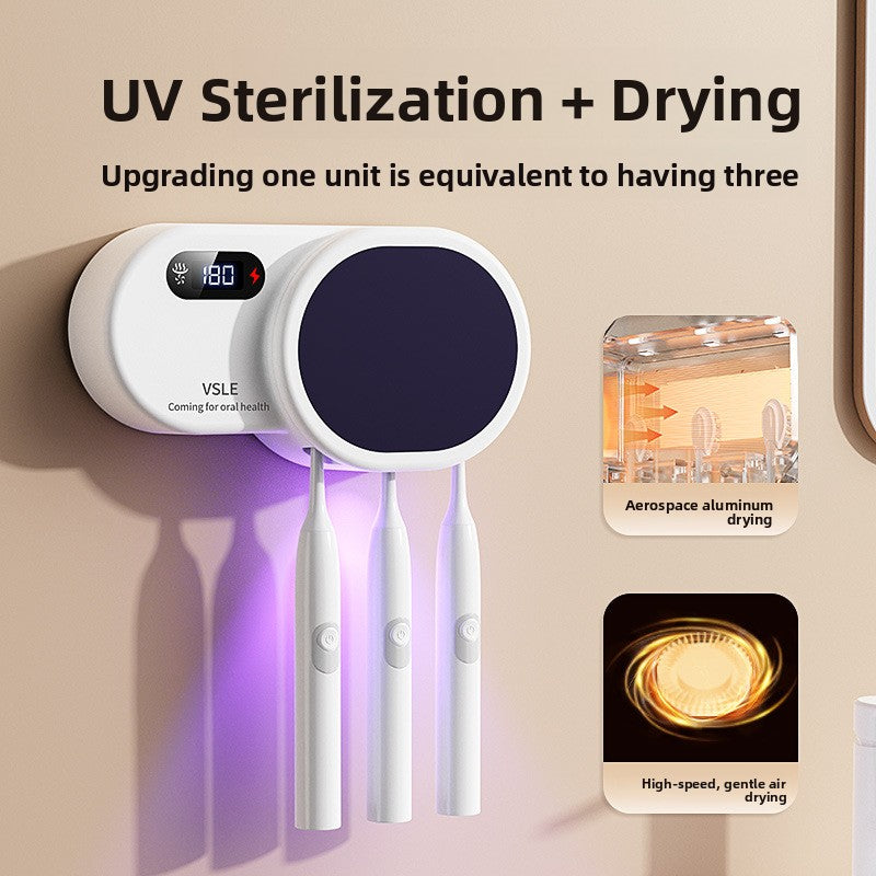 Triplo - Suporte para escova de dentes com desinfeção UV